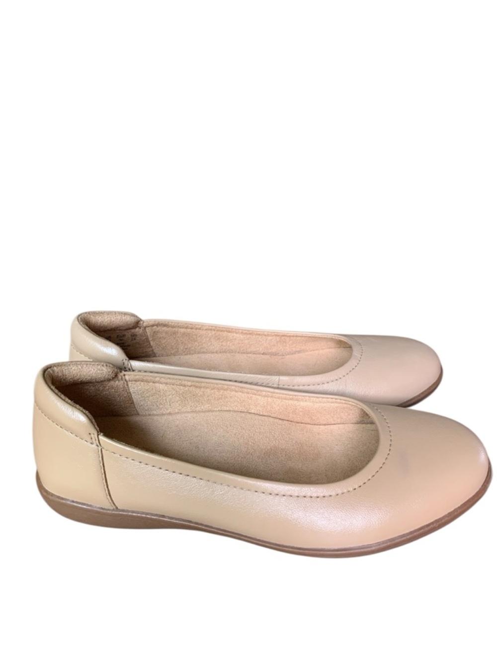 Naturalizer Nude Women’s Round-Toe Ballet
Leather  Flexy  Flats  Shoes Size 6W